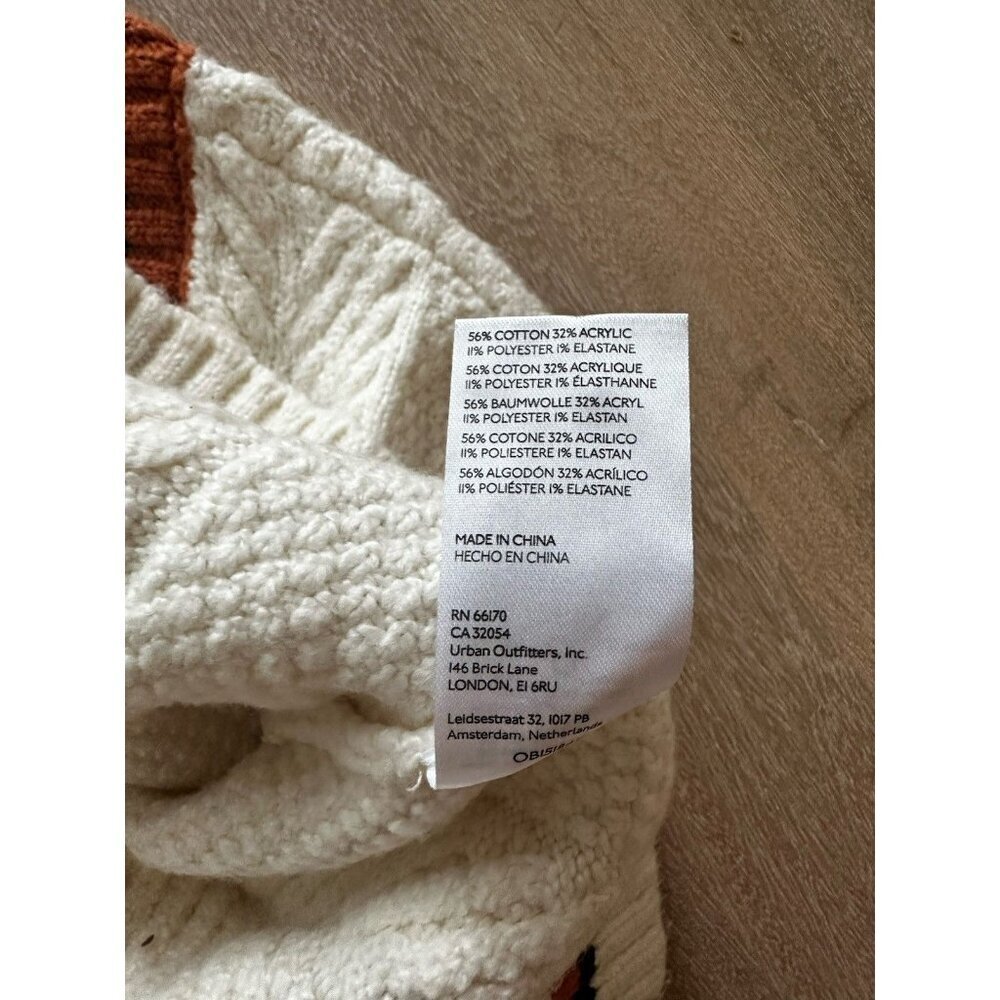 Maeve Anthropologie Willa Cable-Knit Sweater Vest White Size XS Petite Fall - Picture 7 of 8